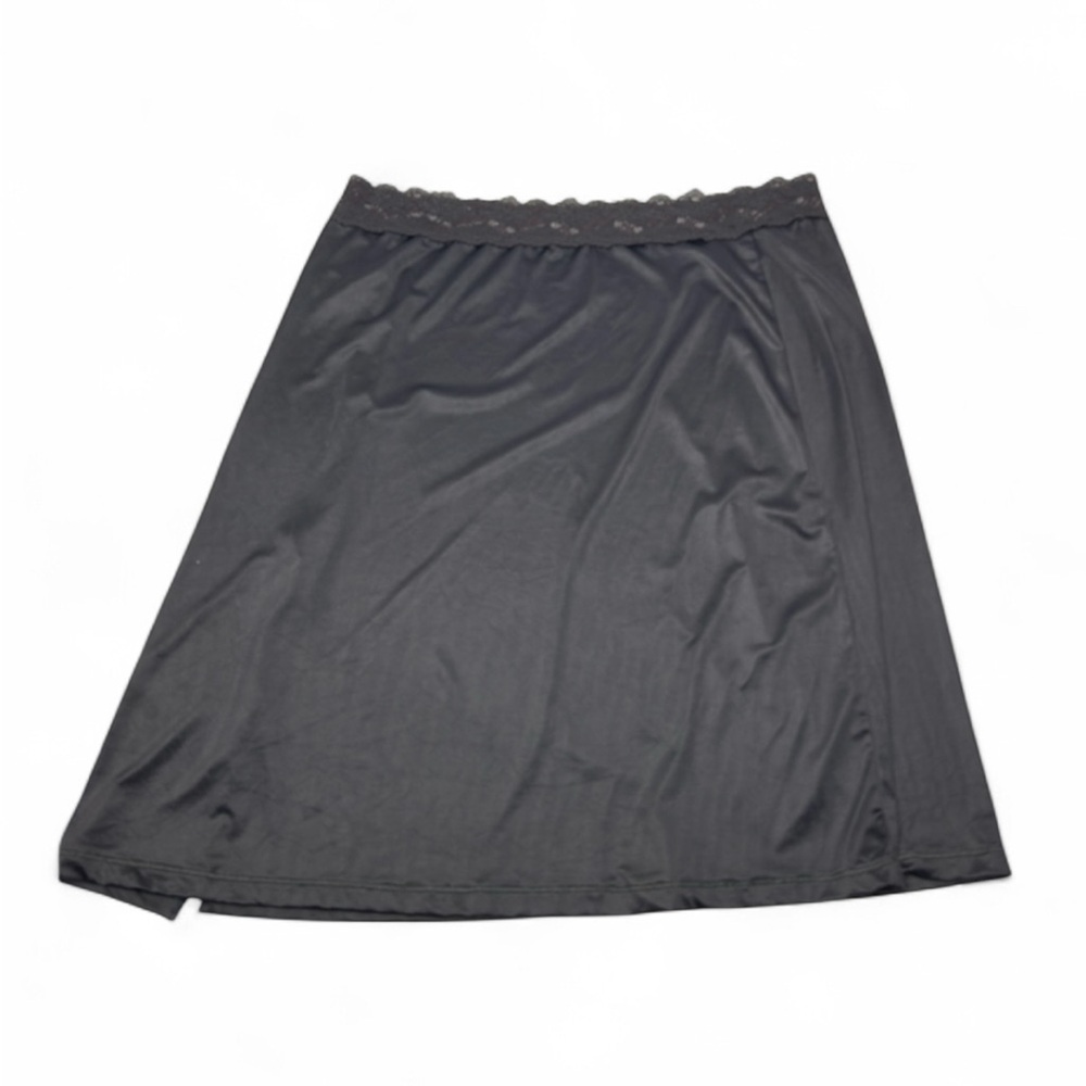 Vintage Vanity Fair Elegant Black Lace Trim Slip women’s‎ size XL (E41)